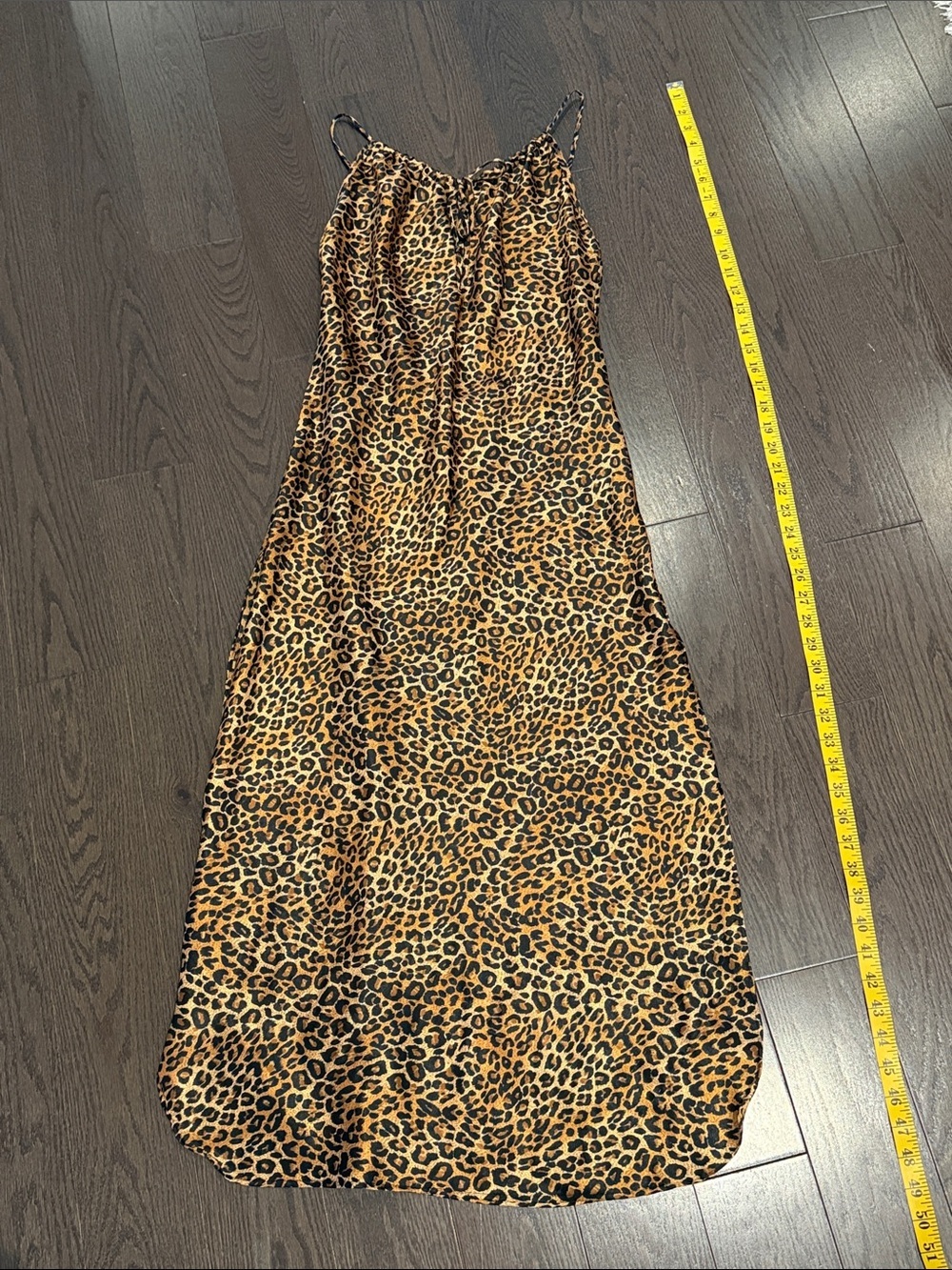 Secret Treasures leopard satin dress Size small